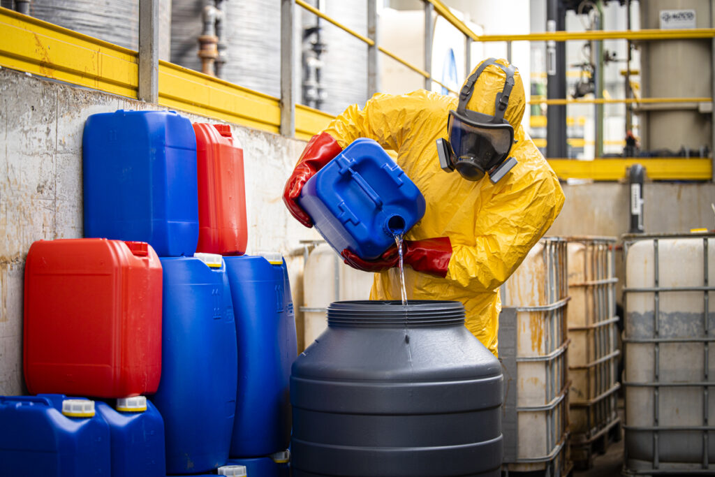 transporting hazardous materials in stainless steel containers